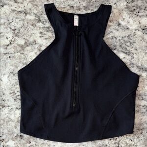 FP Movement by Free People Partial Zip Racer Back Tank Size Small